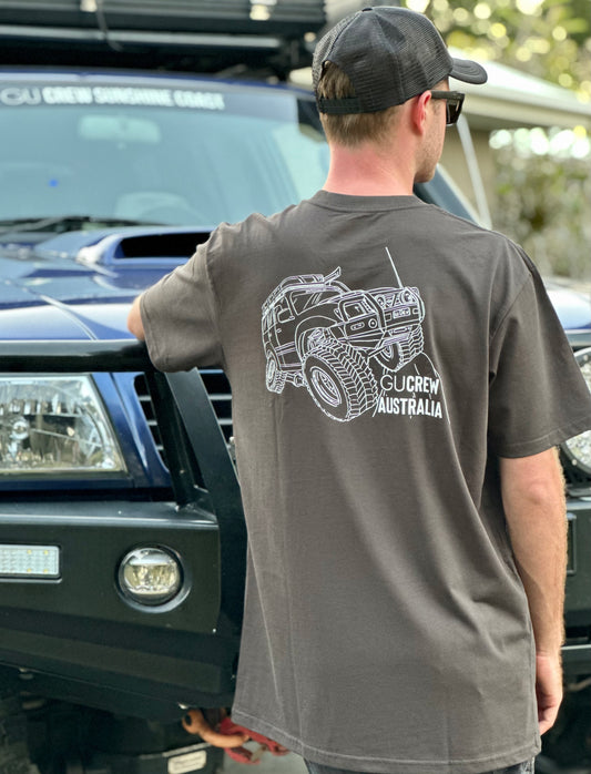 GU Crew Australia Tee - Coal Grey