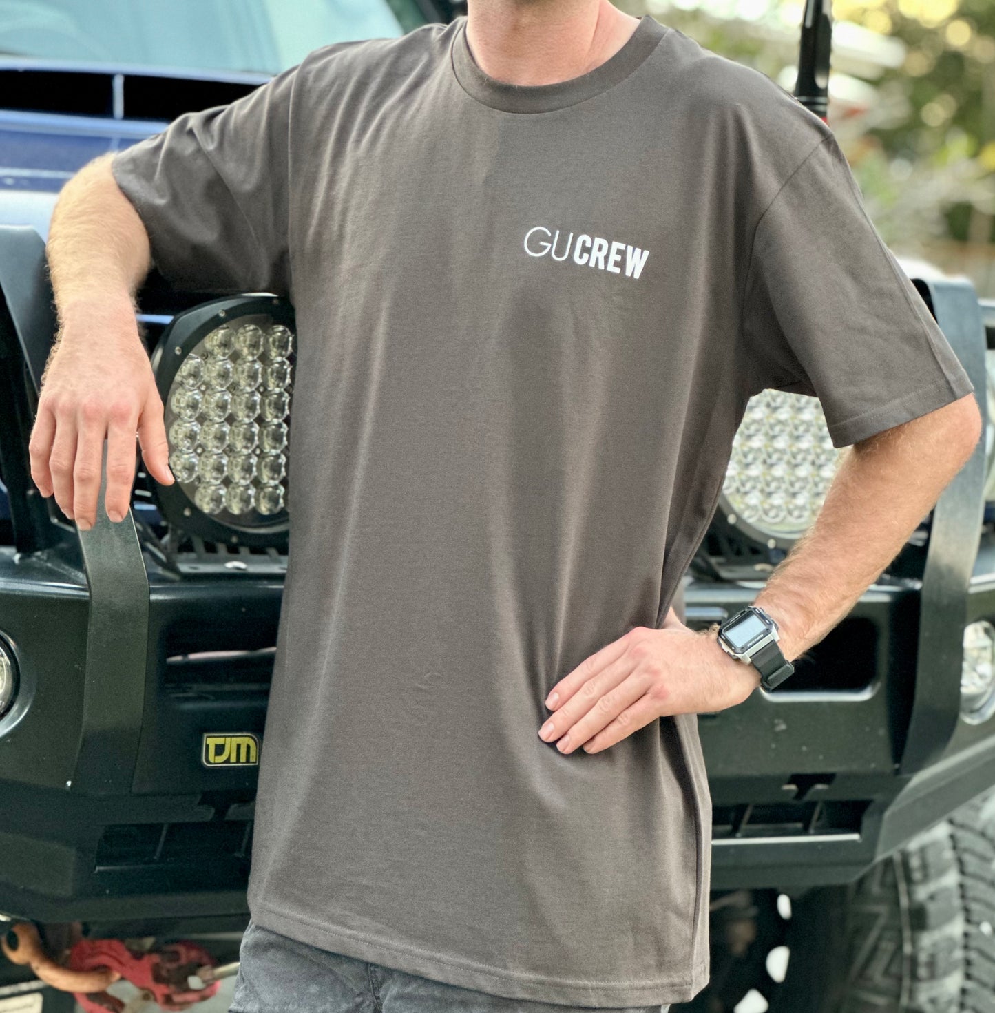 GU Crew Australia Tee - Coal Grey