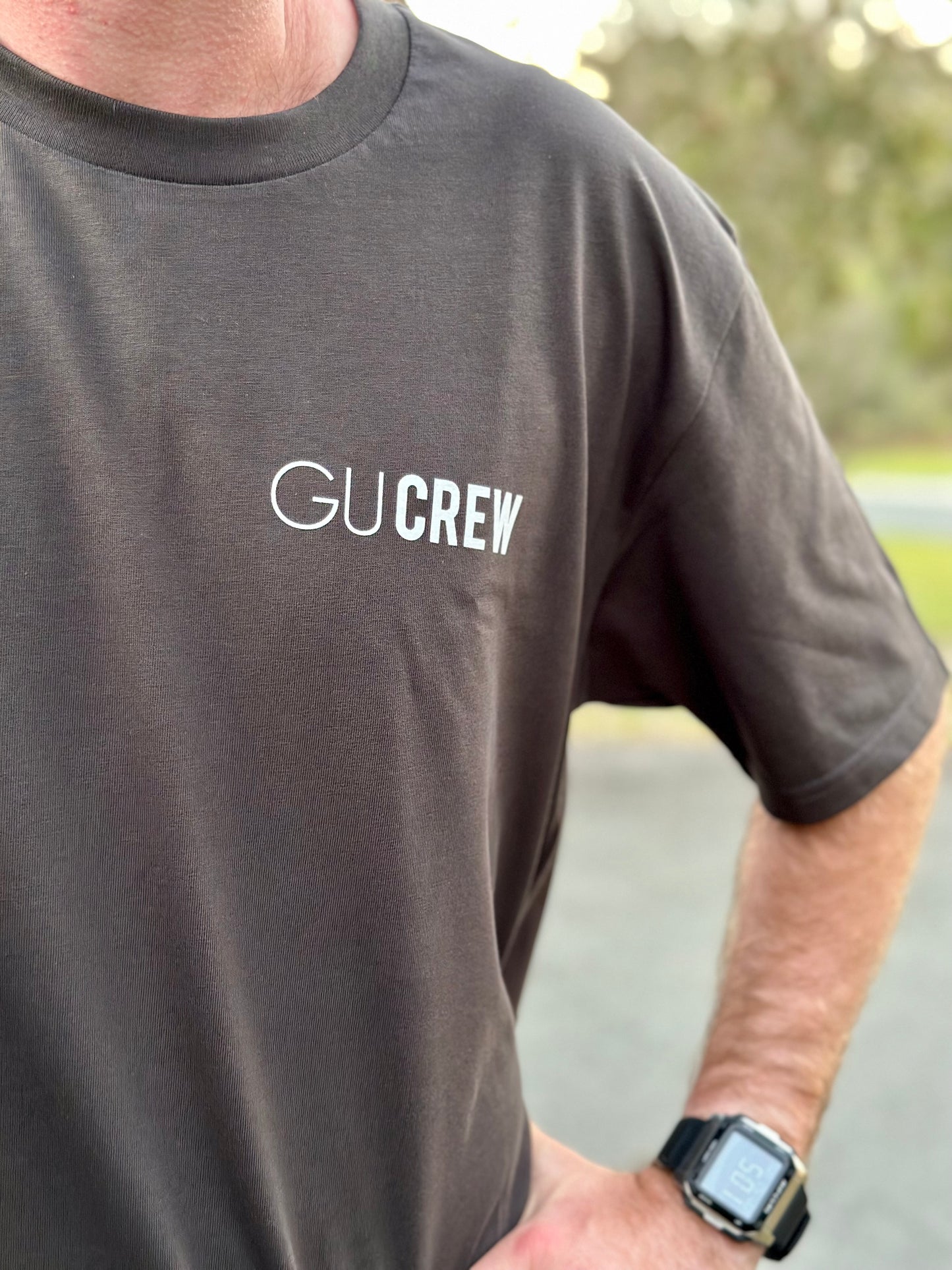 GU Crew Patrol Tee - Coal Grey