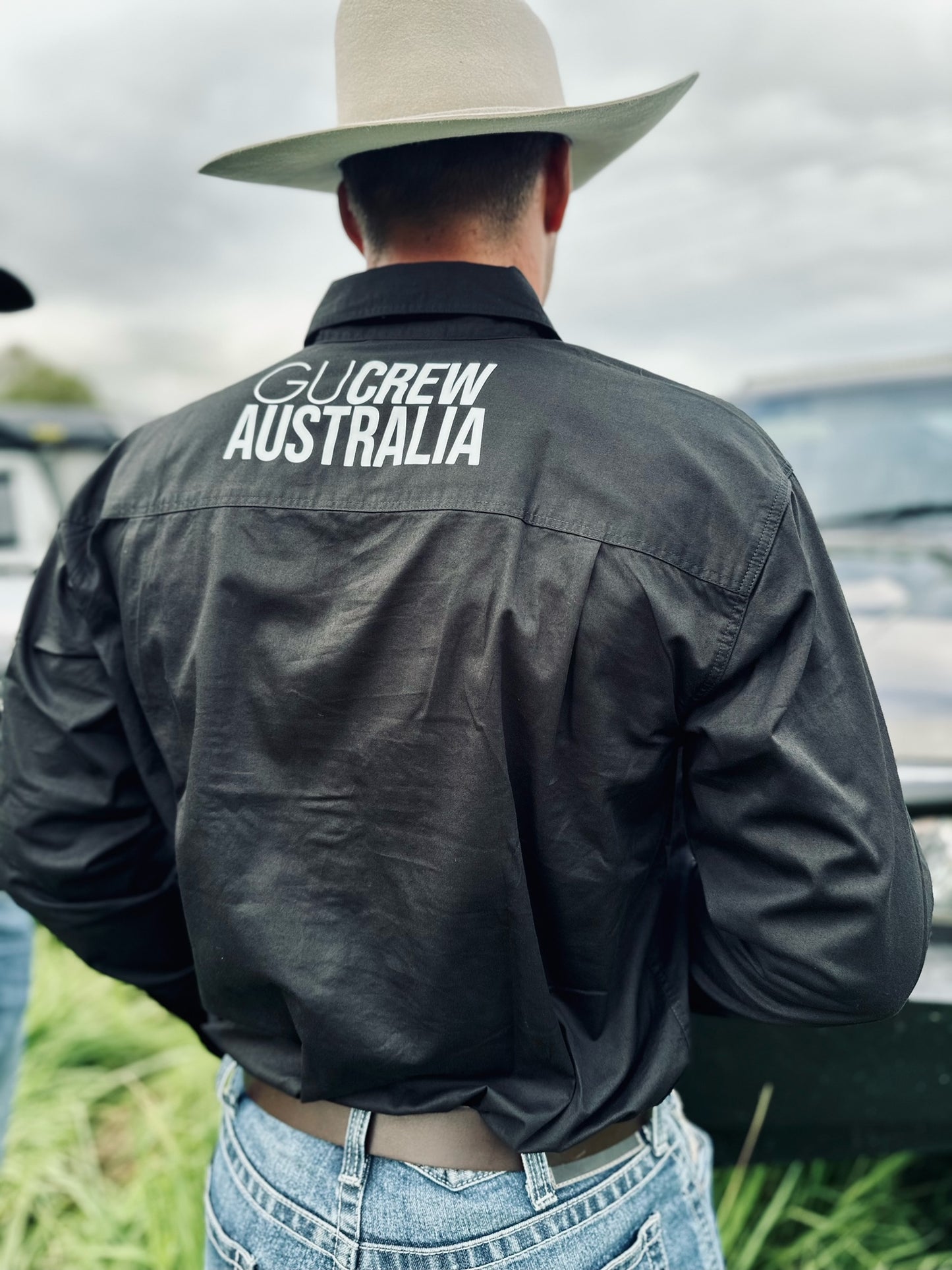 GU Crew X Ringers Western Work Shirt Mens Black