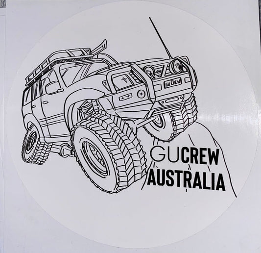 Large Round Aus Sticker